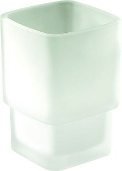 Gedy Lounge, стеклянный стакан c уплотнителем для установки в держатель 5447