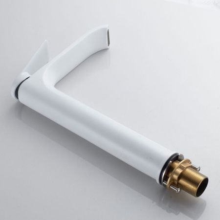 Смеситель для раковины высокий Shevanik S4111C, белый