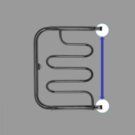 Водяной полотенцесушитель Energy Mix 600x500 Хром