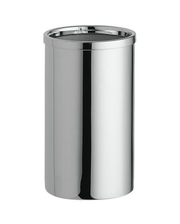 Surya Metall, круглый металлический стакан для ватных палочек 5х5хh8,5 см, цвет золото, артикул 6243/GO