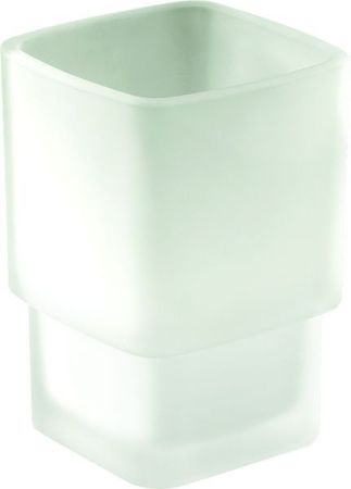 Gedy Lounge, стеклянный стакан c уплотнителем для установки в держатель 5447