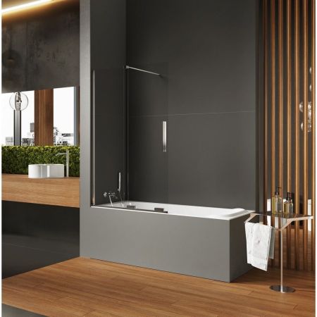 Шторка для ванны NEW TRENDY SMART 130 см EXK-4099 (хром), артикул EXK-4099