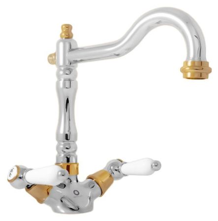 Смеситель для раковины Rav Slezak Morava retro MK520.5/8 хром, артикул MK520.5/8