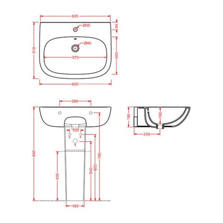 Artceram TEN колонна для раковины, цвет белый, артикул TEC003 01 00  bi