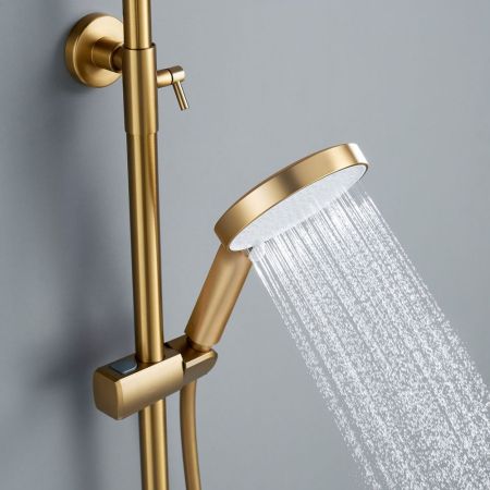Душевая система Shevanik S4336G, золотой сатин, артикул S4336G