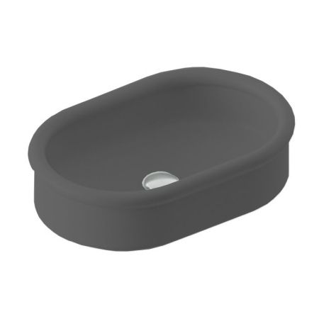 ARTCERAM Brera Раковина настольная 60*40 см, цвет черный матовый, артикул BRL003 17 00