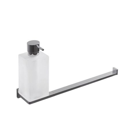 Дозатор для жидкого мыла с полотенцедержателем Colombo Design Look B1674.000 Белый, Хром, артикул B1674.000