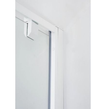 Душевая дверь в нишу Cezares Relax BA-1 100 профиль Белый стекло прозрачное