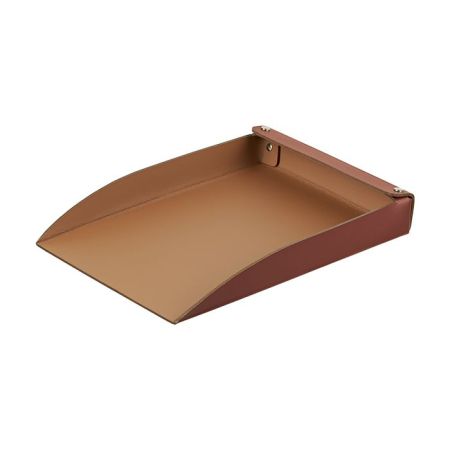 ADJ Лоток для бумаг, 32x23 см., цвет: бордо/коньяк, артикул 103.30/09