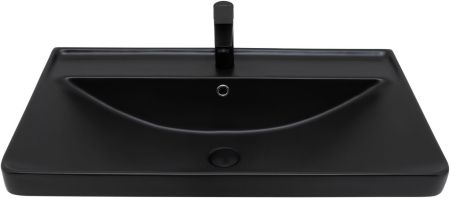 Раковина Aquanet Ирис 80 черная матовая