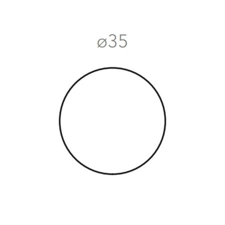 ADJ Круглый плейсмат, D35 см., цвет: белый/панна котта, артикул 0004.10/16