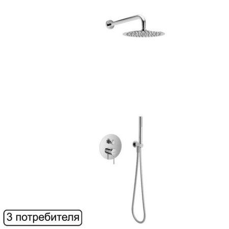 Система для душа скрытого монтажа EXCELLENT Pi AREX.SET.1247CR (хром), артикул AREX.SET.1247CR