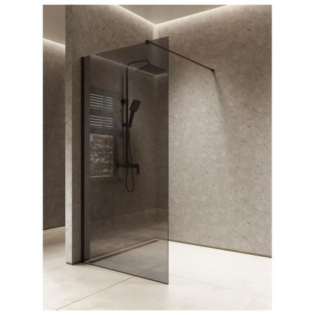 Душевая перегородка Knotlor WI100TG0BL 100х200, черный