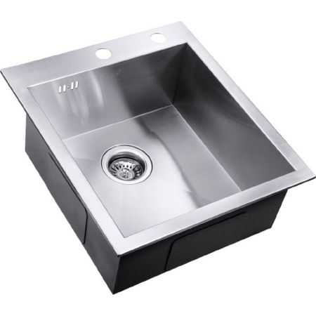 Кухонная мойка ZorG X X-4551 Матовый хром, артикул X-4551