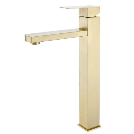 Смеситель для раковины высокий Prohanss P30.15.03, золотой сатин
