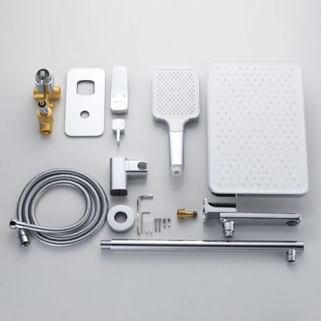 Душевая система встраиваемая Shevanik S9935, хром, артикул S9935