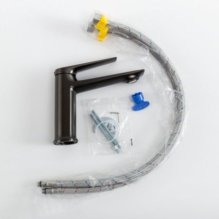 LINER-LS-01-W0 Смеситель для раковины однорычажный, без донного клапана, исполнение хром, артикул LINER-LS-01-W0