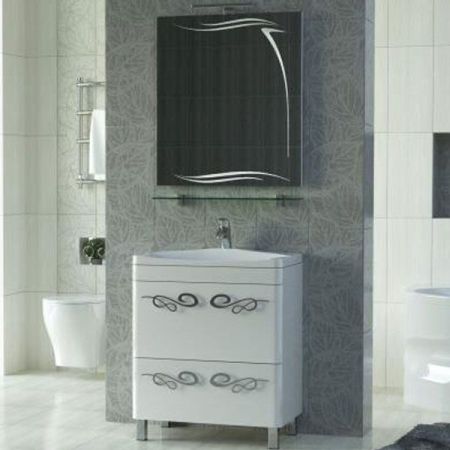 Тумба под раковину Vigo Olivia 70 2 ящика Белая, артикул Olivia-2-700(Olivia)