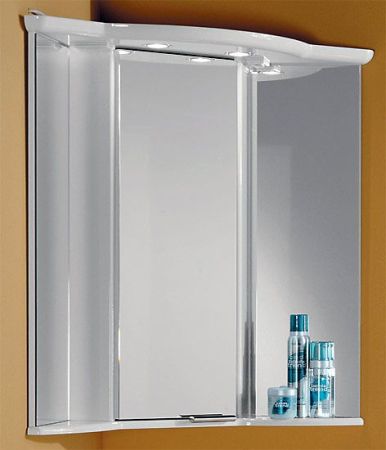 Угловой зеркальный шкаф Акватон Альтаир 62 1A042702AR010 Белый