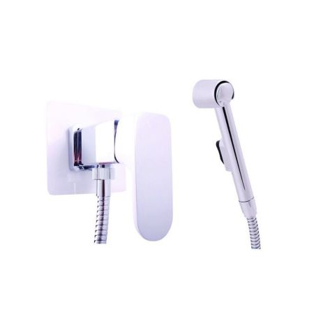 Гигиенический душ со смесителем Rav Slezak YUKON YU147CB, белый/хром, артикул YU147CB