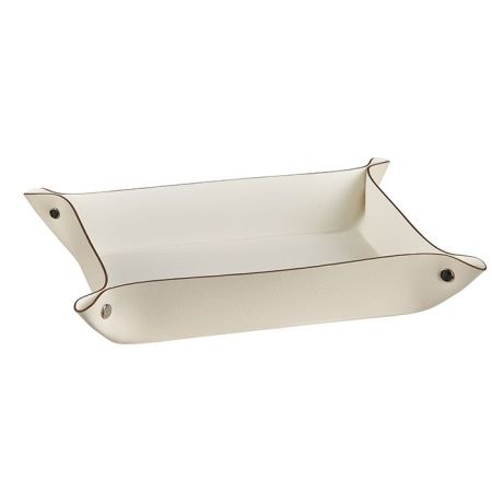 ADJ Мелочница, 20x14xH5 см., цвет: панна котта/белый, артикул 107.16/10