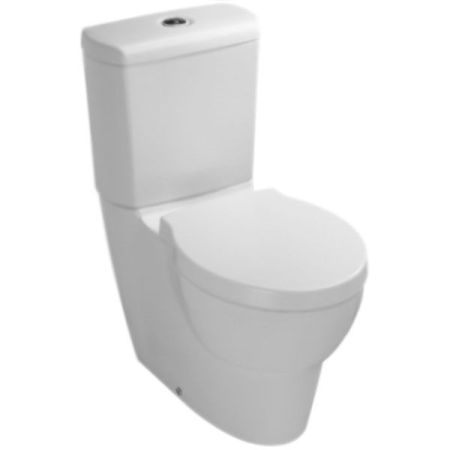 Унитаз с бачком напольный Jacob Delafon Ove 19974W-00+E1558-00 (с сиденьем, микролифт), артикул 19974W-00+E1558-00