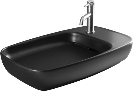 Раковина накладная Allen Brau Liberty 4.32012.31 черный матовый, артикул 4.32012.31