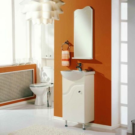 Тумба под раковину Акватон Колибри 45 1A065201KO01L белая глянцевая, артикул 1A065201KO01L