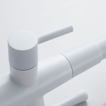 Смеситель для кухни с подключением фильтра Shevanik S528C, белый