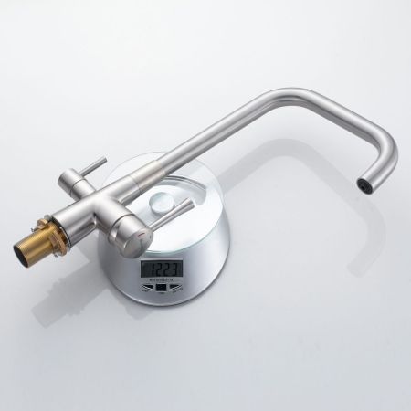 Смеситель для кухни с подключением фильтра Shevanik S528L, сатин