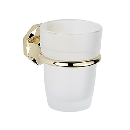 THG NIHAL PORCELAINE IVOIRE Стакан стеклянный, настенный монтаж, цвет Soft gold, артикул U2N-F30-536