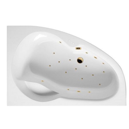 Ванна EXCELLENT Newa 160x95 (правая)  "RELAX" (золото), артикул WAEX.NEP16.RELAX.GL