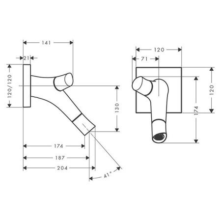 AX Starck Organic Смеситель для раковины, цвет шлифованное золото