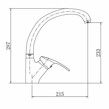 Смеситель для кухни FASHUN A4106, хром