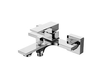 AQG Bold, однорычажный смеситель для ванны (излив 17,5 см), без набора для душа, цвет хром