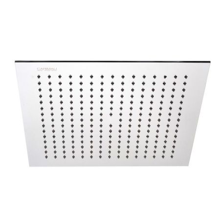 Верхний душ, Carimali, MySlim, ультратонкий, тип установки-потолочный, размер душевого диска, мм-300*300, форма-квадратная, количество режимов-1, держатель-необходимо заказать, материал-нержавеющая сталь, цвет-хром, артикул SLM0006CRX
