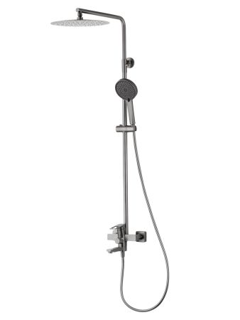 Душевая система WONZON & WOGHAND FRAME, Темный графит (WW-88739010-BGM), артикул WW-88739010-BGM