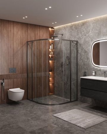 MOLVENO-R-11-90+20-C-BORO-IV Душевой уголок, артикул MOLVENO-R-11-90+20-C-BORO-IV