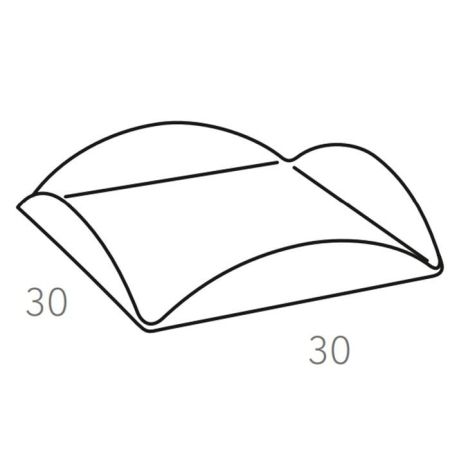 ADJ Подставка для сервировки, 30x30 см., цвет: коньяк/бордо, артикул 0017.09/30