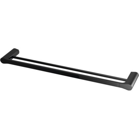 Полотенцедержатель WasserKRAFT Glan K-5140 двойной Черный глянцевый, артикул K-5140