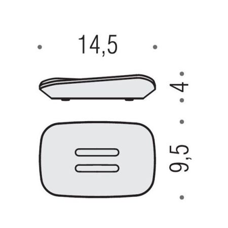 Colombo Alize Мыльница настольная, цвет: хром, артикул B2540.CR