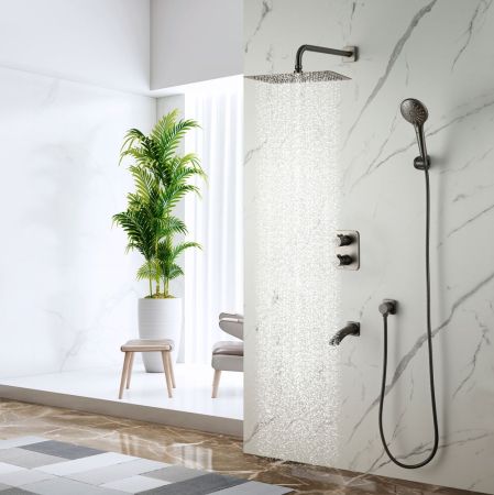 Душевая система Lemark Bronx встраиваемая (LM3742GM), артикул LM3742GM