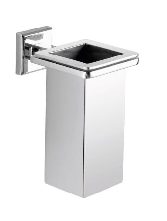 Gedy Colorado, настольный/настенный металлический стакан, цвет хром, артикул 38101310(13)