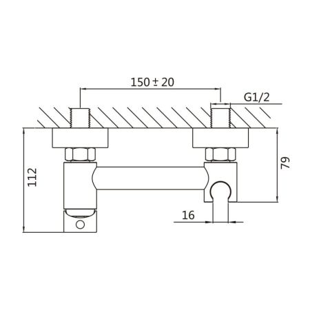 Гигиенический душ со смесителем Raffine F207C, белый
