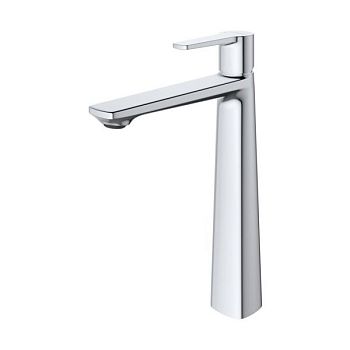 LUX-LC-01-W0 Смеситель для накладных раковин однорычажный, без донного клапана, хром