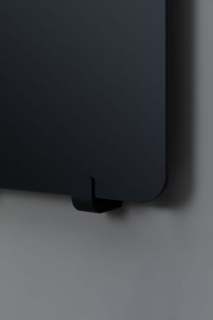 Полотенцесушитель электрический Allen Brau Infinity 120x44 с рейлингом 2.0 и креплением, черный матовый, артикул 00325638