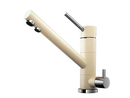 Смеситель для кухни, OMOIKIRI, Tonami, тип открывания воды-однорычажный, тип регулирования воды-керамический картридж, монтаж-на раковину/столешницу, отверстия для монтажа-1, высота, мм-211, вынос излива, мм-184, тип излива-поворотный, тип подводки-гибкая