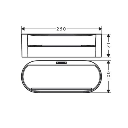 HG WallStoris Корзина для хранения глубокая, матовый белый, артикул 27912700