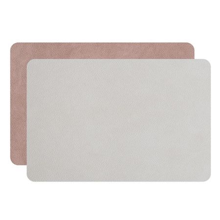 ADJ Прямоугольный плейсмат, 45x30 см., цвет: устричный/пепельная роза, артикул 0002.02/07