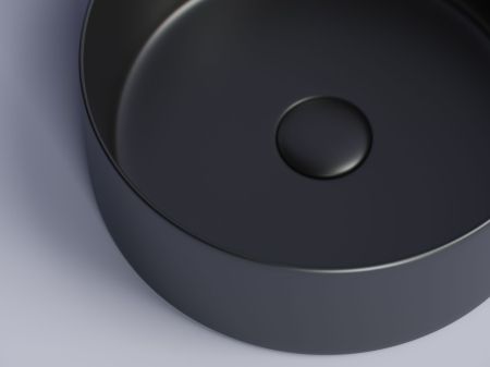Раковина накладная круглая Element 358x358x137мм, черный матовый, артикул CN6032MB